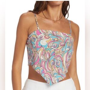 Roxy Iconic Place 2 Top in Swirly Daze